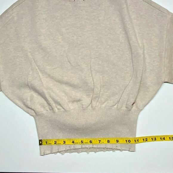 NWT | N:Philanthropy | Weylan Open Back Distressed Sweater | Canvas | Small - Picture 12 of 16